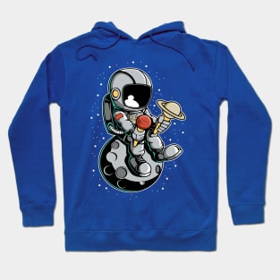 astronaut ice cream planet Hoodie